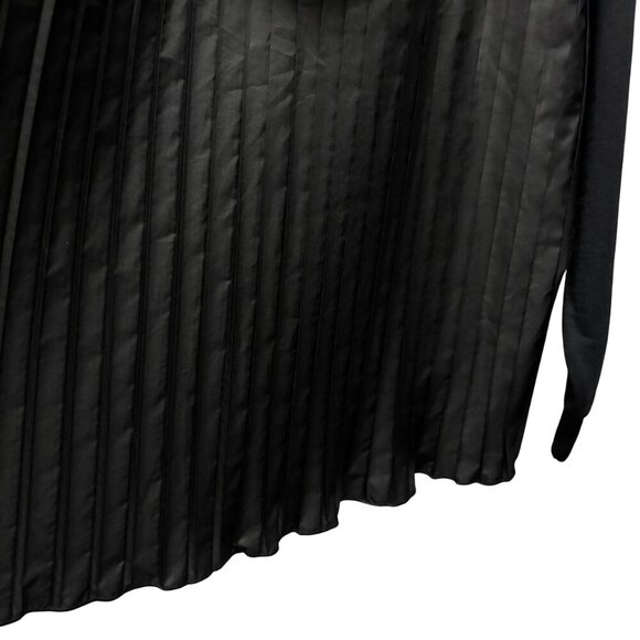 Zara Womens Black Pleated Back Hoodie Sweatshirt With Kangaroo Pocket Size M - Picture 6 of 9